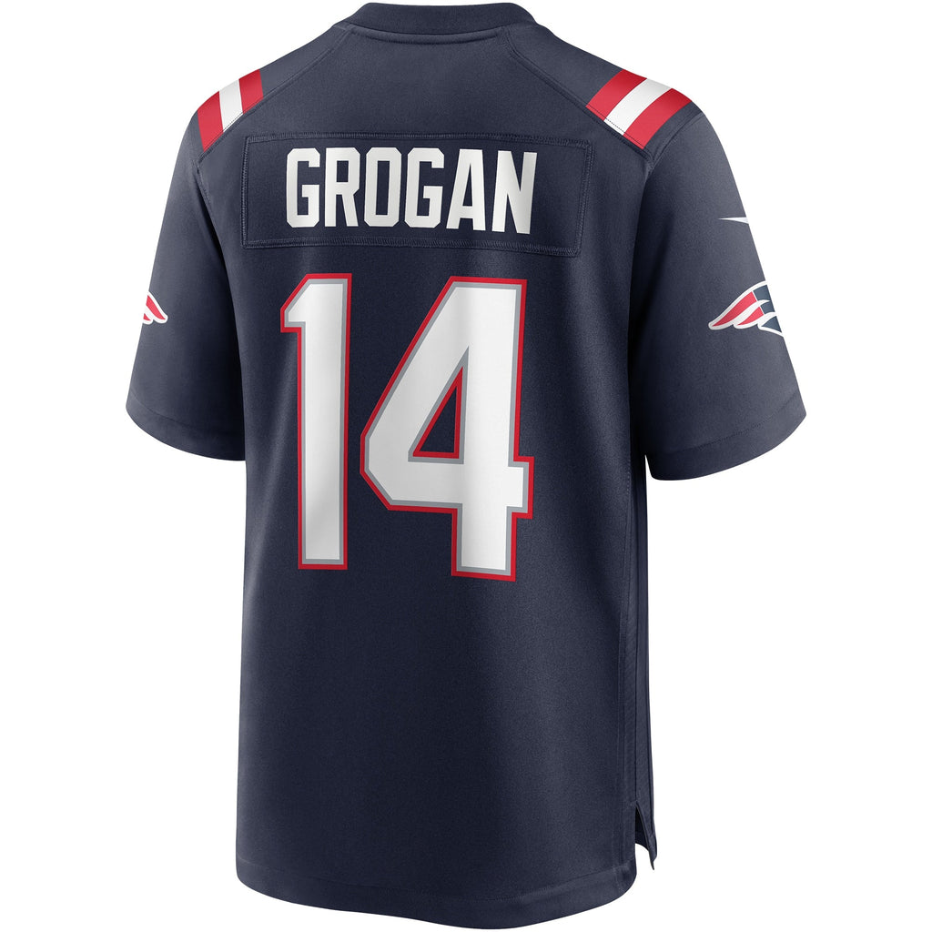 New England Patriots Steve Grogan Navy Game Retired Player Jersey