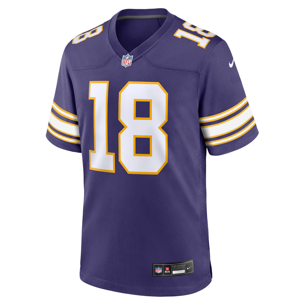 Minnesota Vikings Justin Jefferson Purple Classic Player Game Jersey