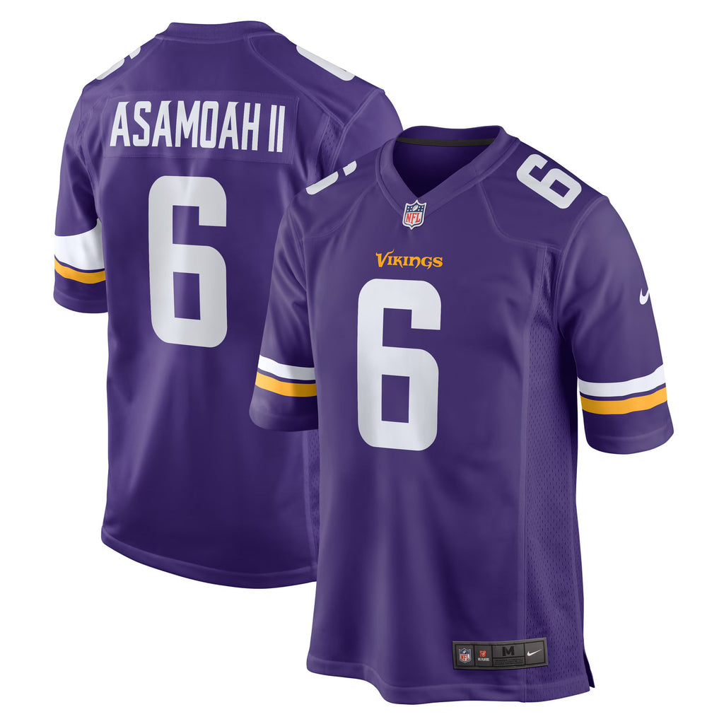 Minnesota Vikings Brian Asamoah II Purple Game Jersey