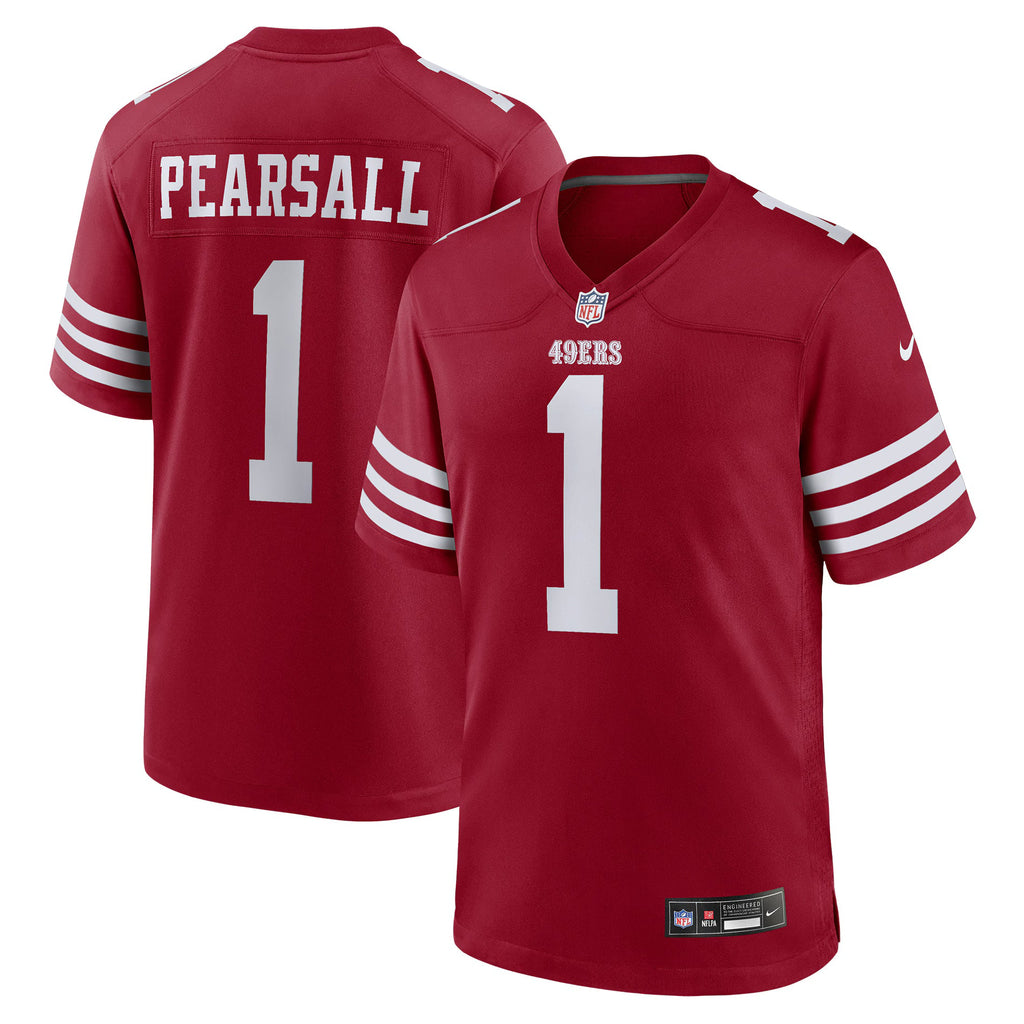 San Francisco 49ers Ricky Pearsall Scarlet Team Game Jersey