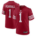 San Francisco 49ers Ricky Pearsall Scarlet Team Game Jersey