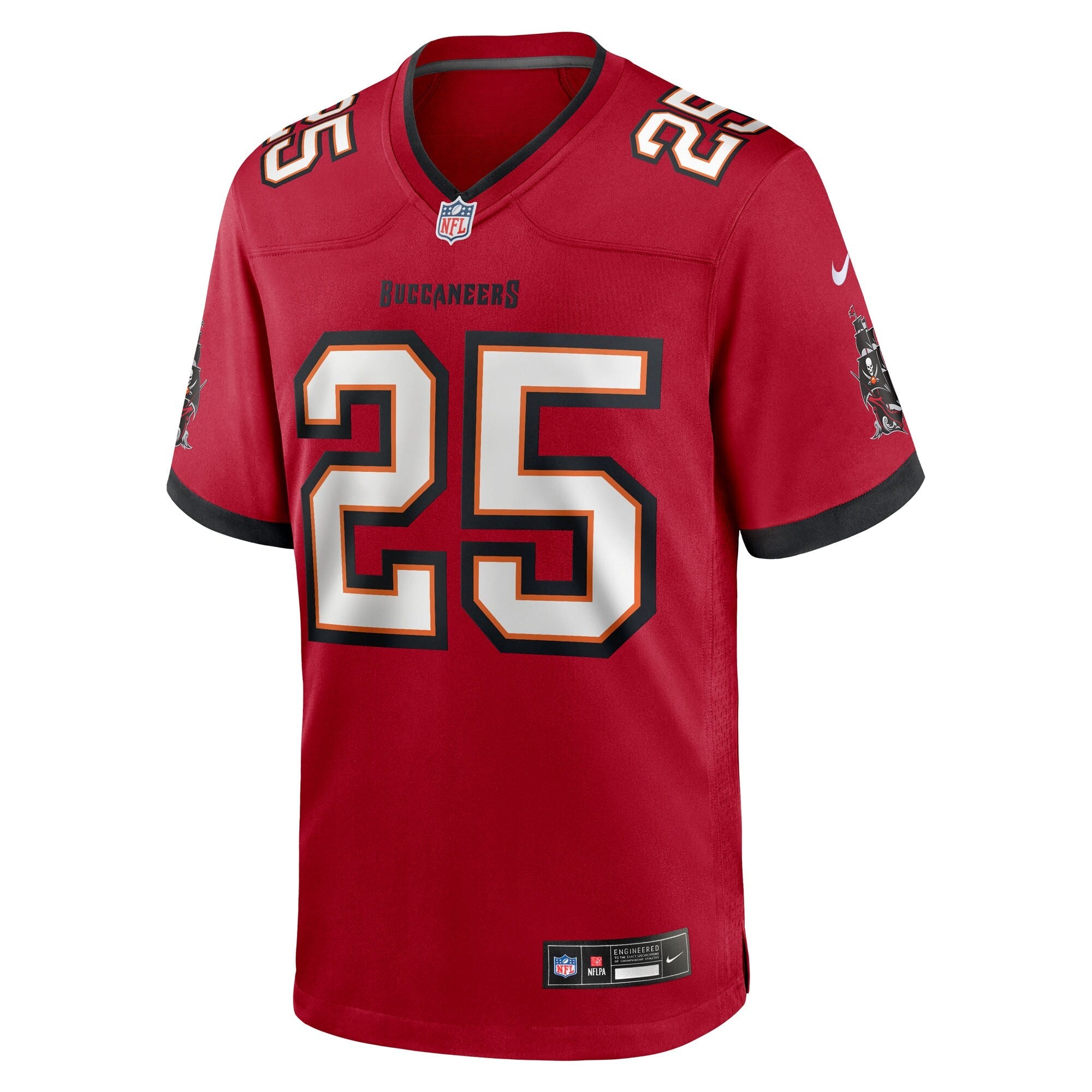 Tampa Bay Buccaneers Jacob Parrish Red Team Game Jersey