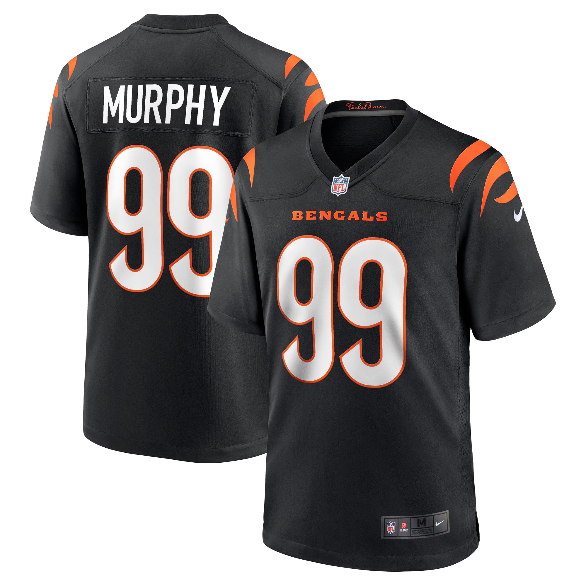 Cincinnati Bengals Myles Murphy Black Game Jersey