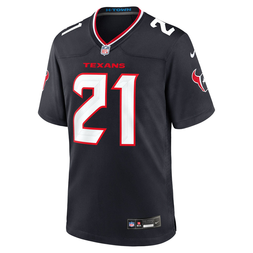 Houston Texans Calen Bullock Navy Team Game Jersey