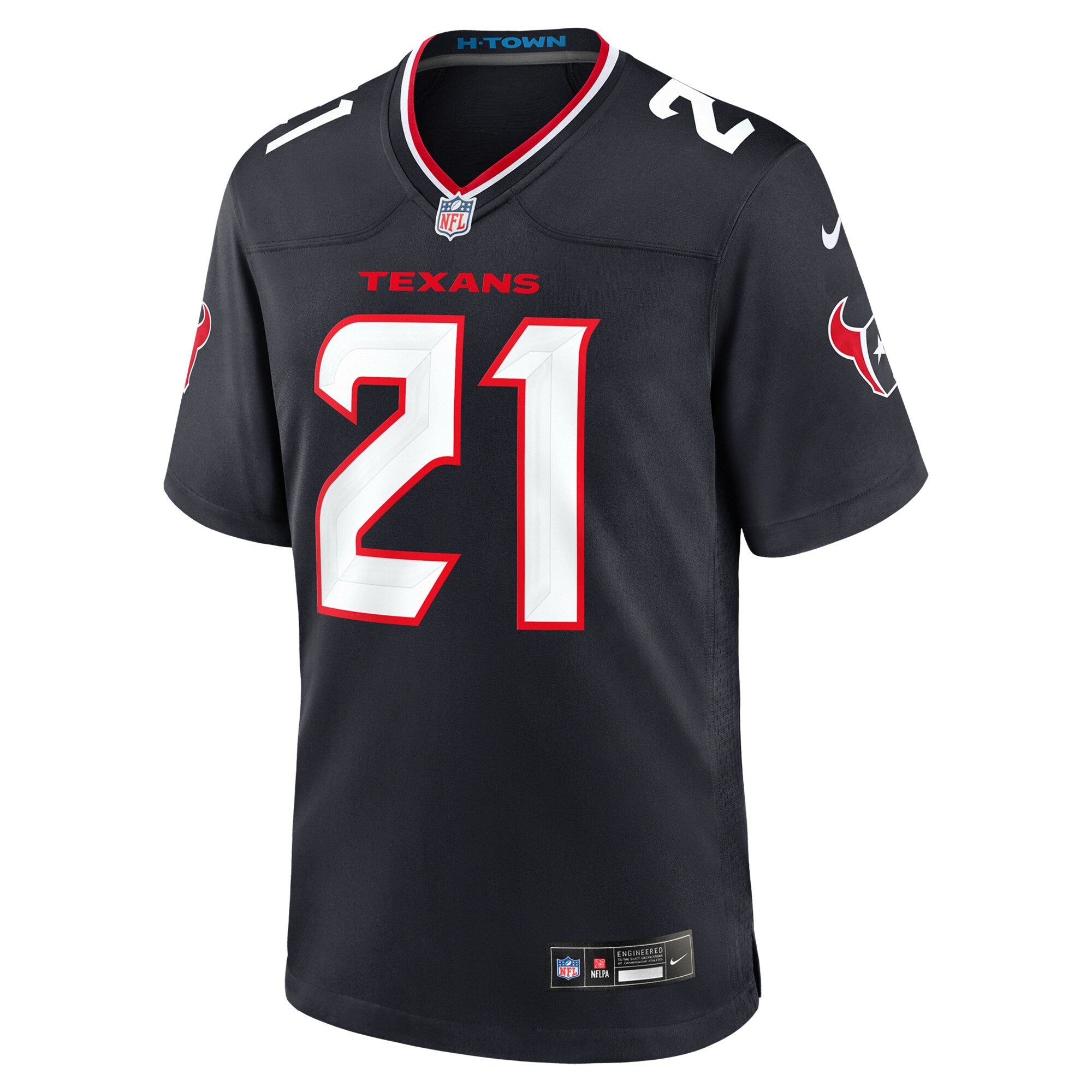 Houston Texans Calen Bullock Navy Team Game Jersey