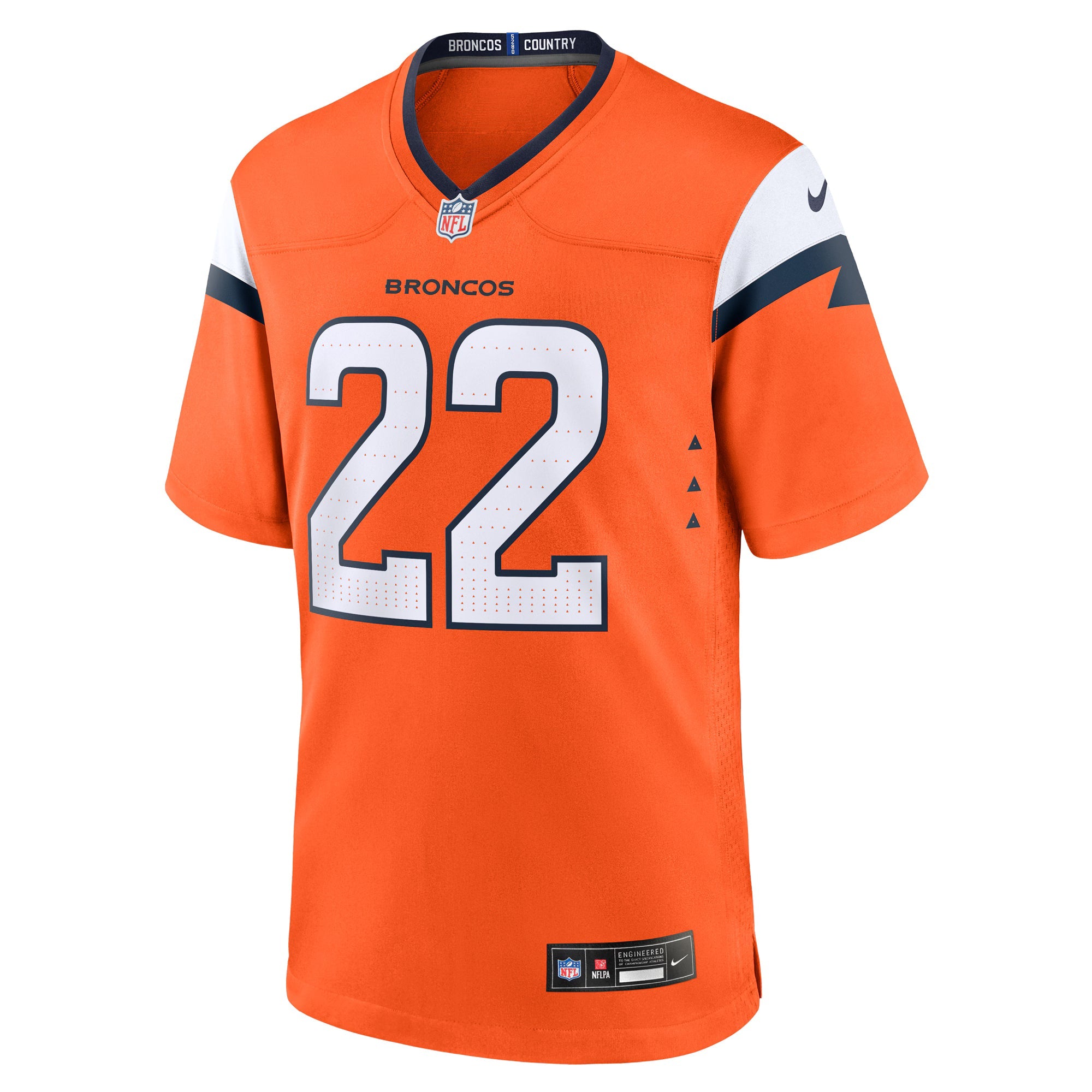 Denver Broncos Brandon Jones Orange Team Game Jersey