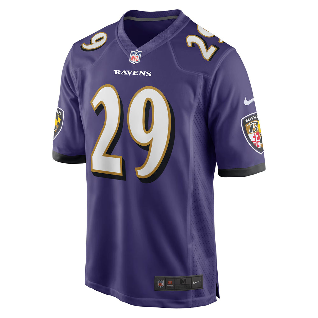 Baltimore Ravens Ar'Darius Washington Purple Player Game Jersey