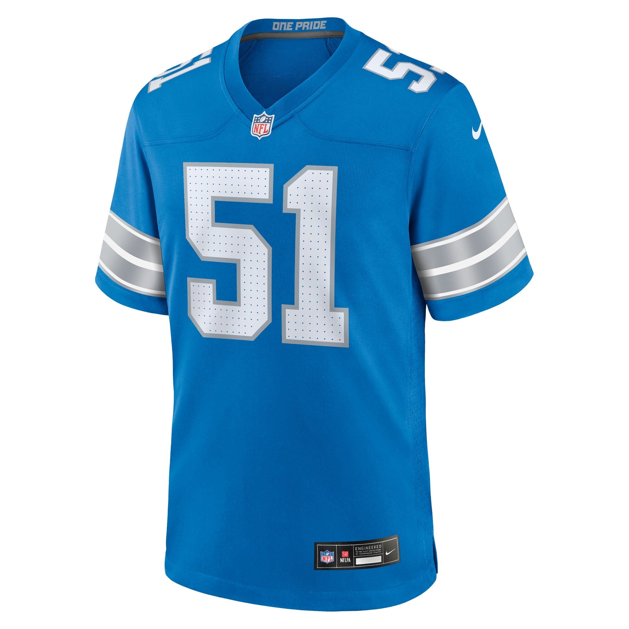 Detroit Lions Roy Lopez Blue Team Game Jersey
