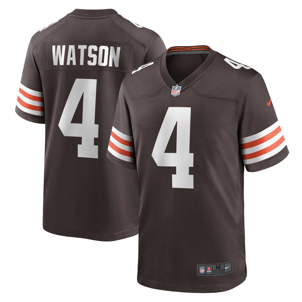 Cleveland Browns Deshaun Watson Brown Game Jersey