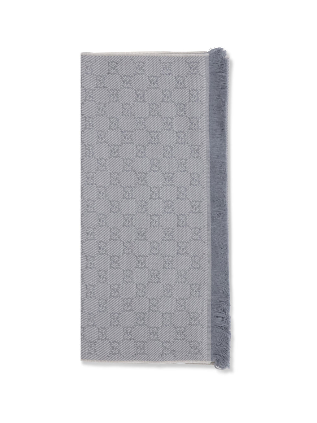 Gucci Women Gg Supreme Embroidered Wool Scarf