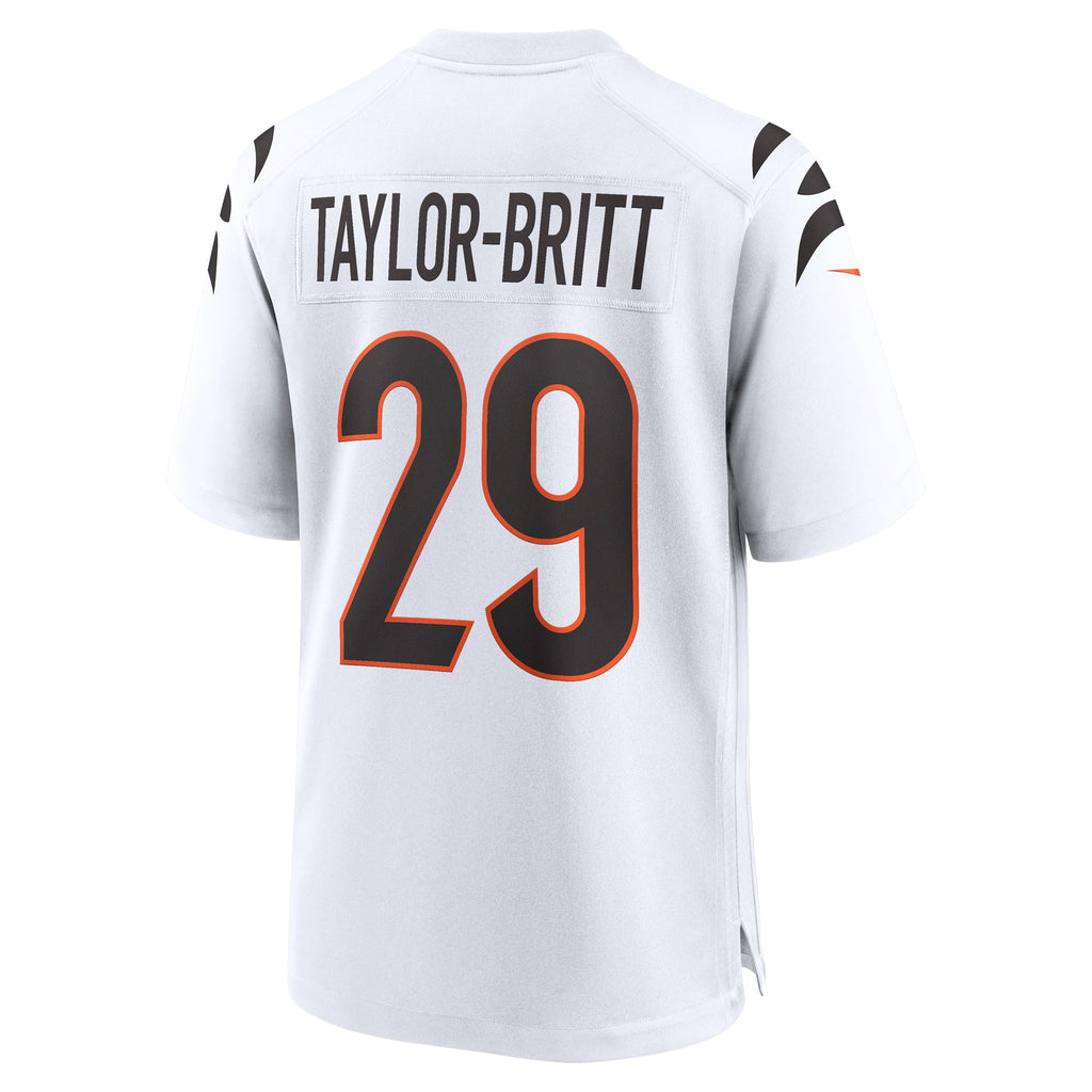 Cincinnati Bengals Cam Taylor-Britt White Game Jersey