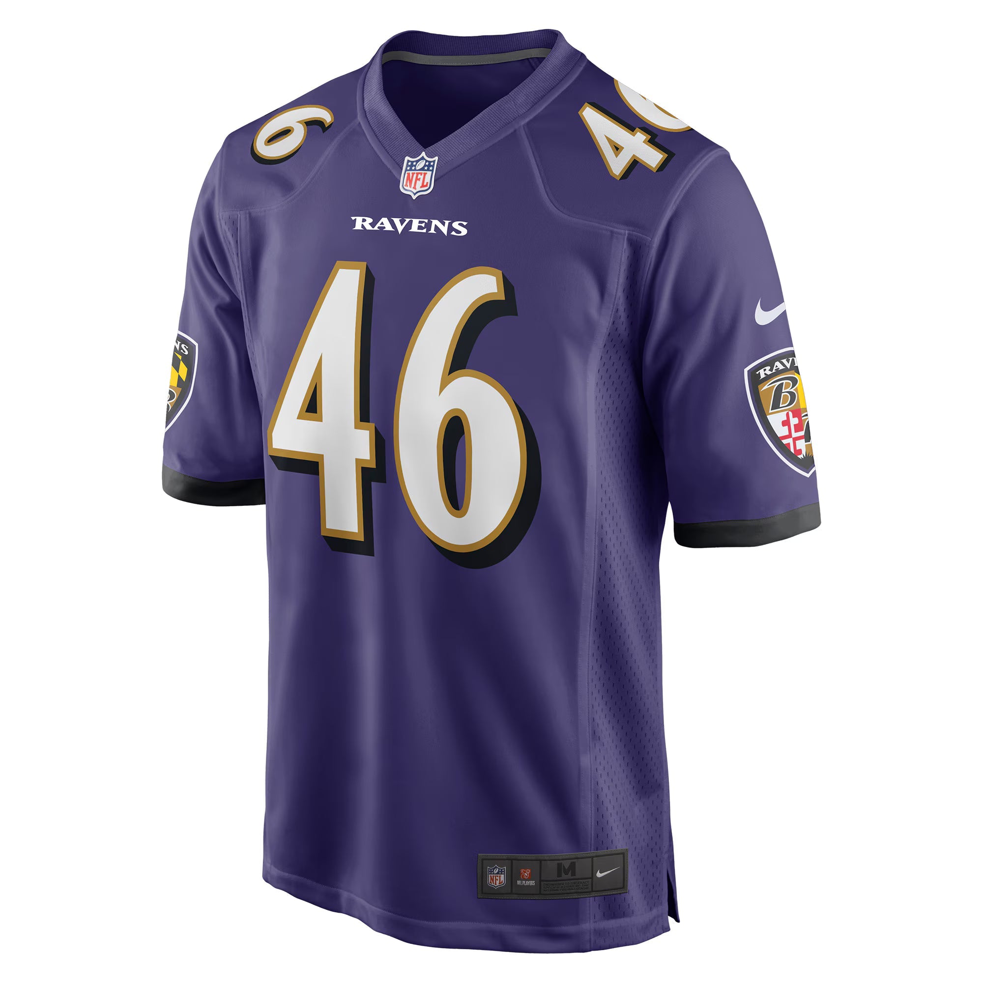 Baltimore Ravens Nick Moore Purple Game Jersey