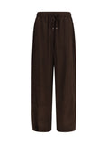 Ganni Women Satin Drawstring Pants