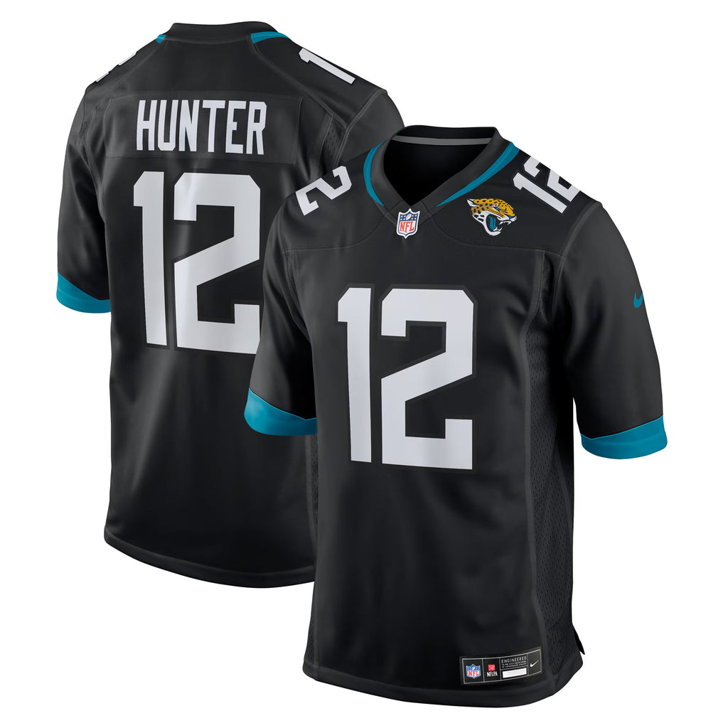 Jacksonville Jaguars Travis Hunter Black 2025 NFL Draft First Round Pick Alternate Game Player Jersey