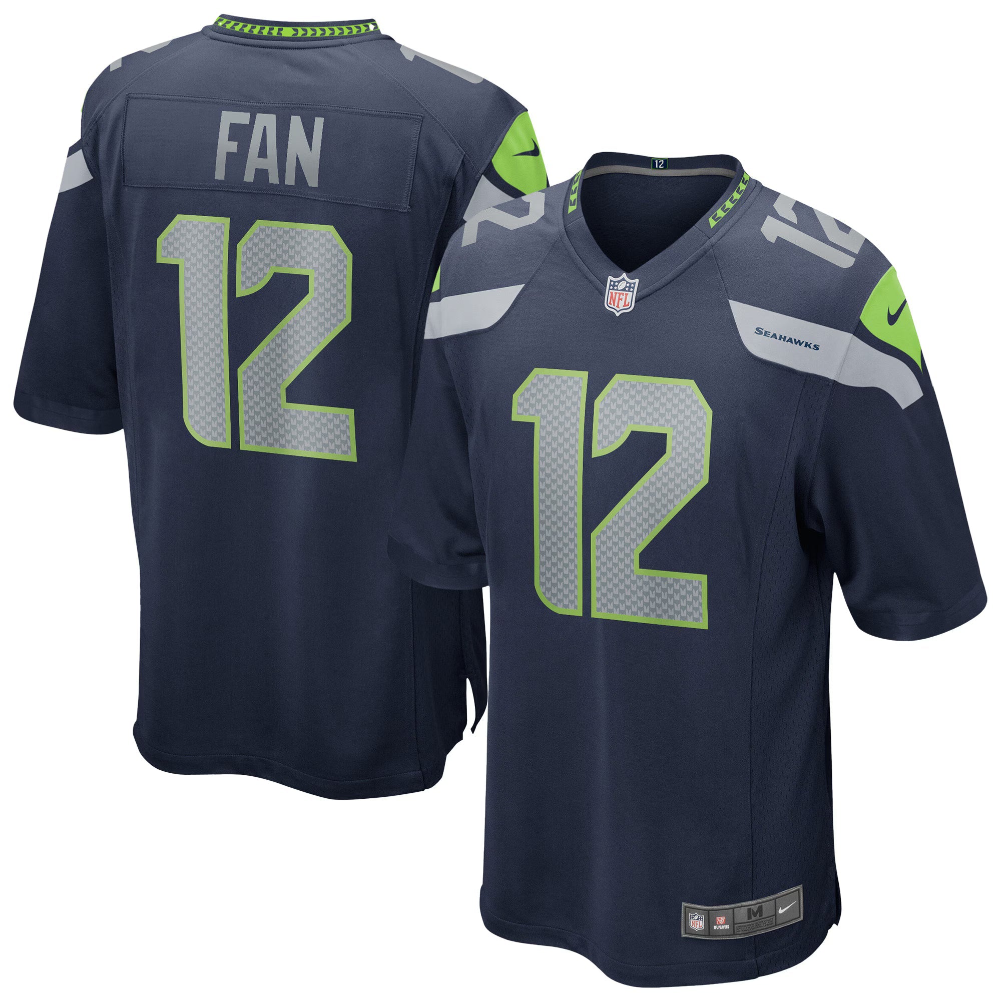 Seattle Seahawks 12s College Navy Team Game Jersey
