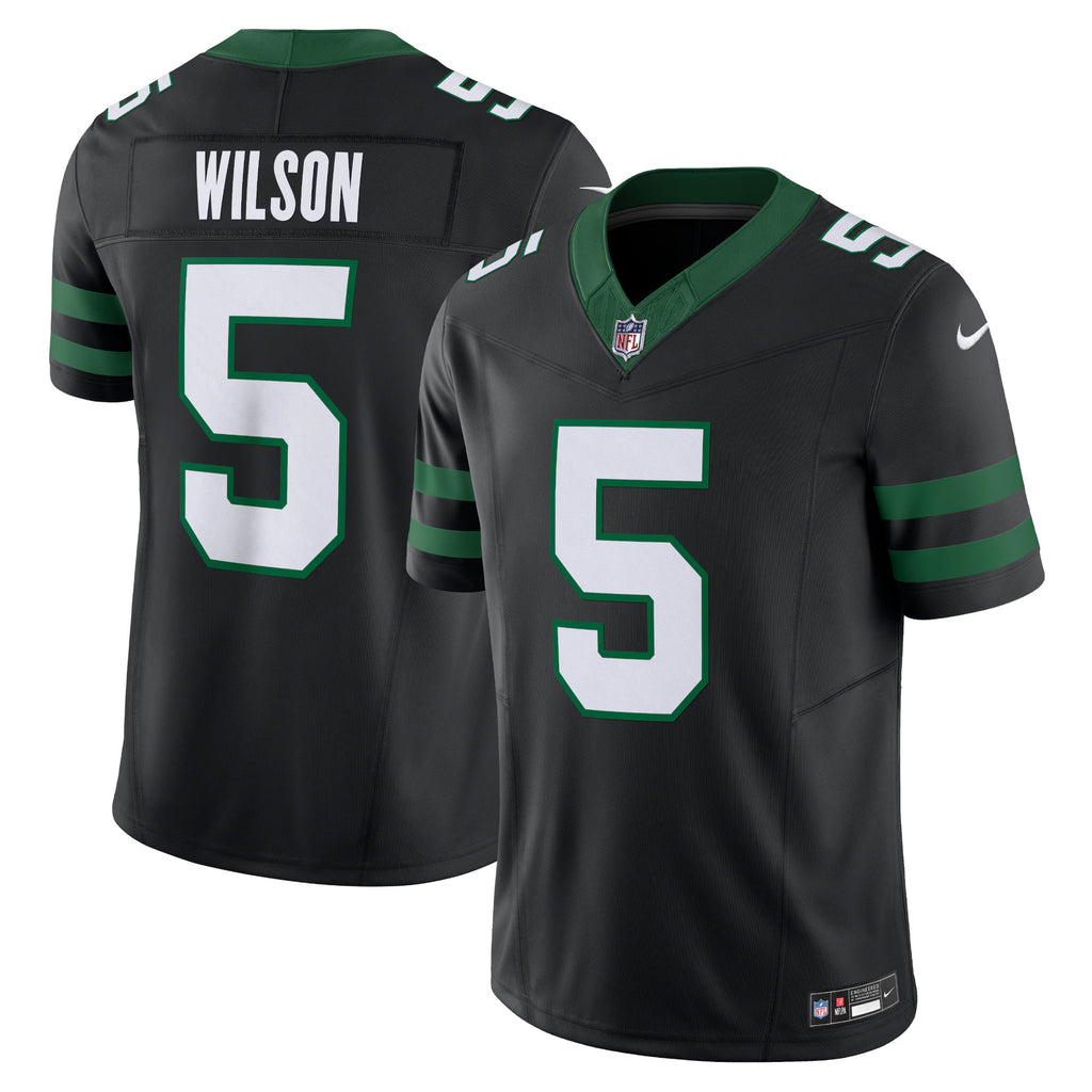 New York Jets Garrett Wilson Legacy Black Alternate Vapor F.U.S.E. Limited Jersey