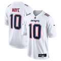 New England Patriots Drake Maye Tundra White Game Jersey
