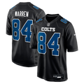 Indianapolis Colts Tyler Warren Carbon Black Fashion Game Jersey