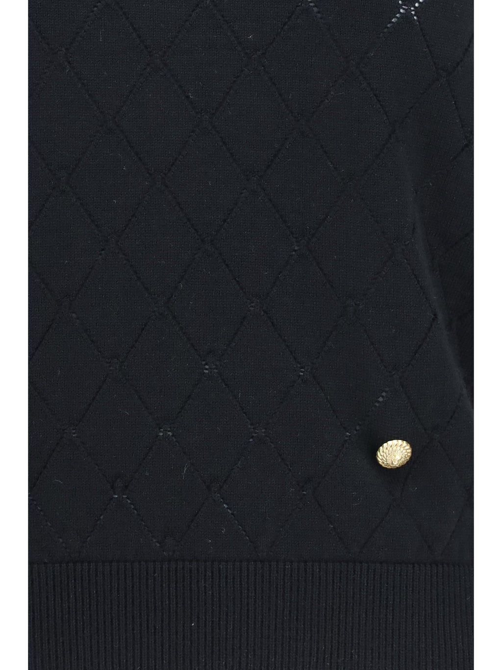 Balmain Women Sleeveless Wool Crewneck Top