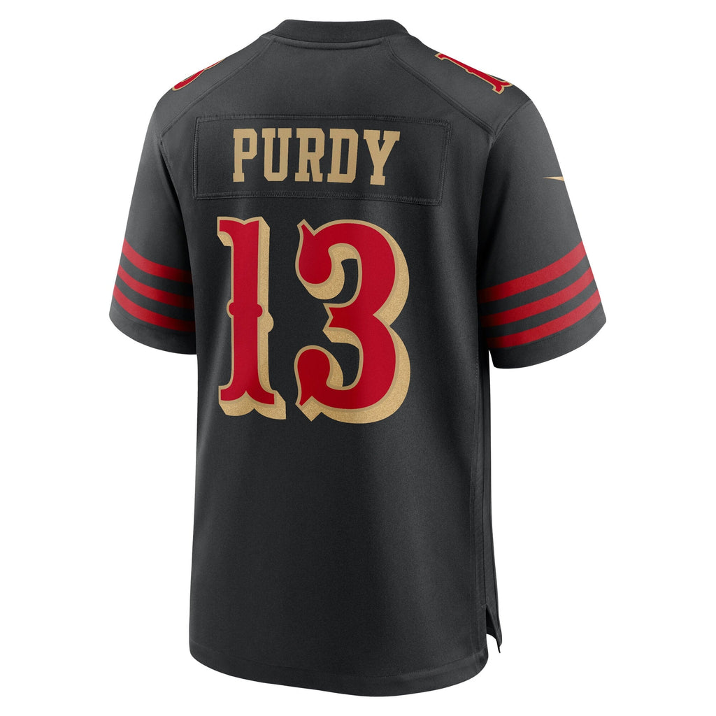 San Francisco 49ers Brock Purdy Black 2025 Rivalries Collection Game Jersey