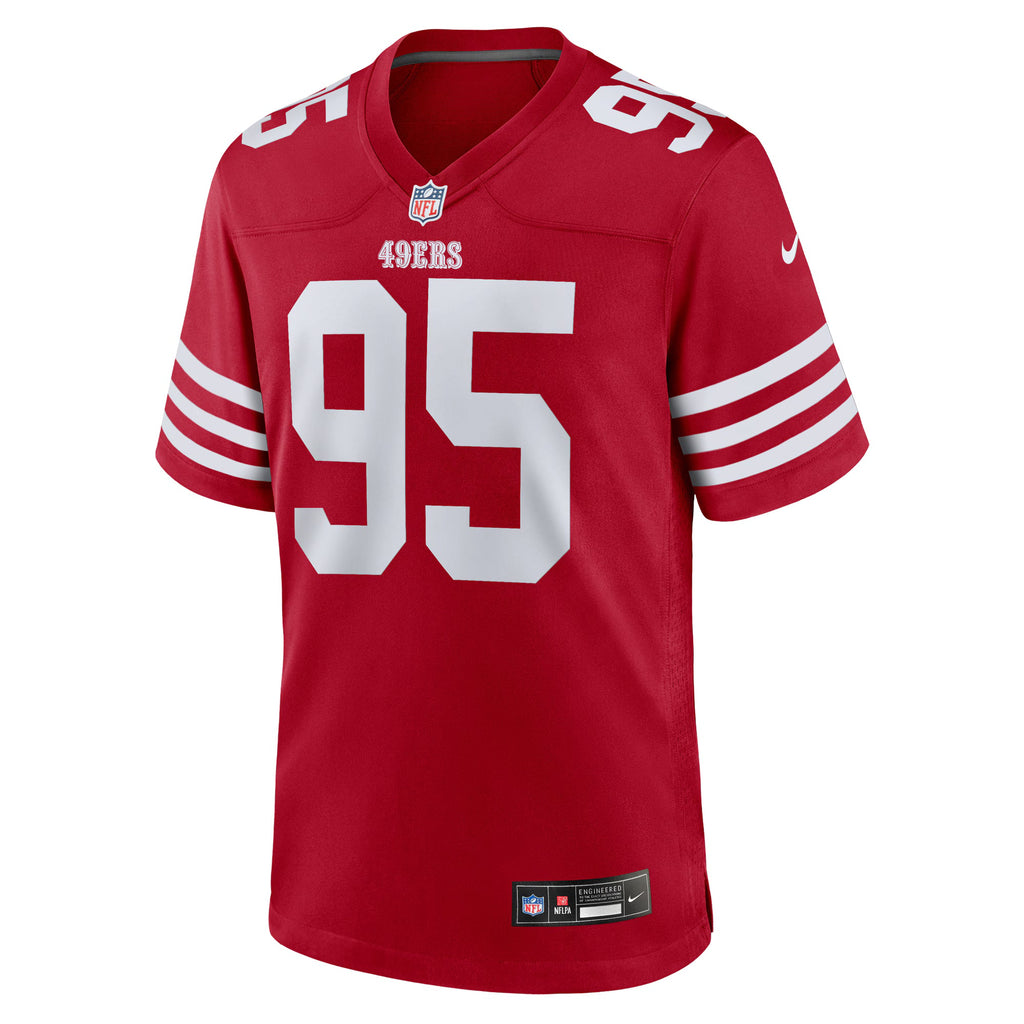 San Francisco 49ers Alfred Collins Scarlet Team Game Jersey