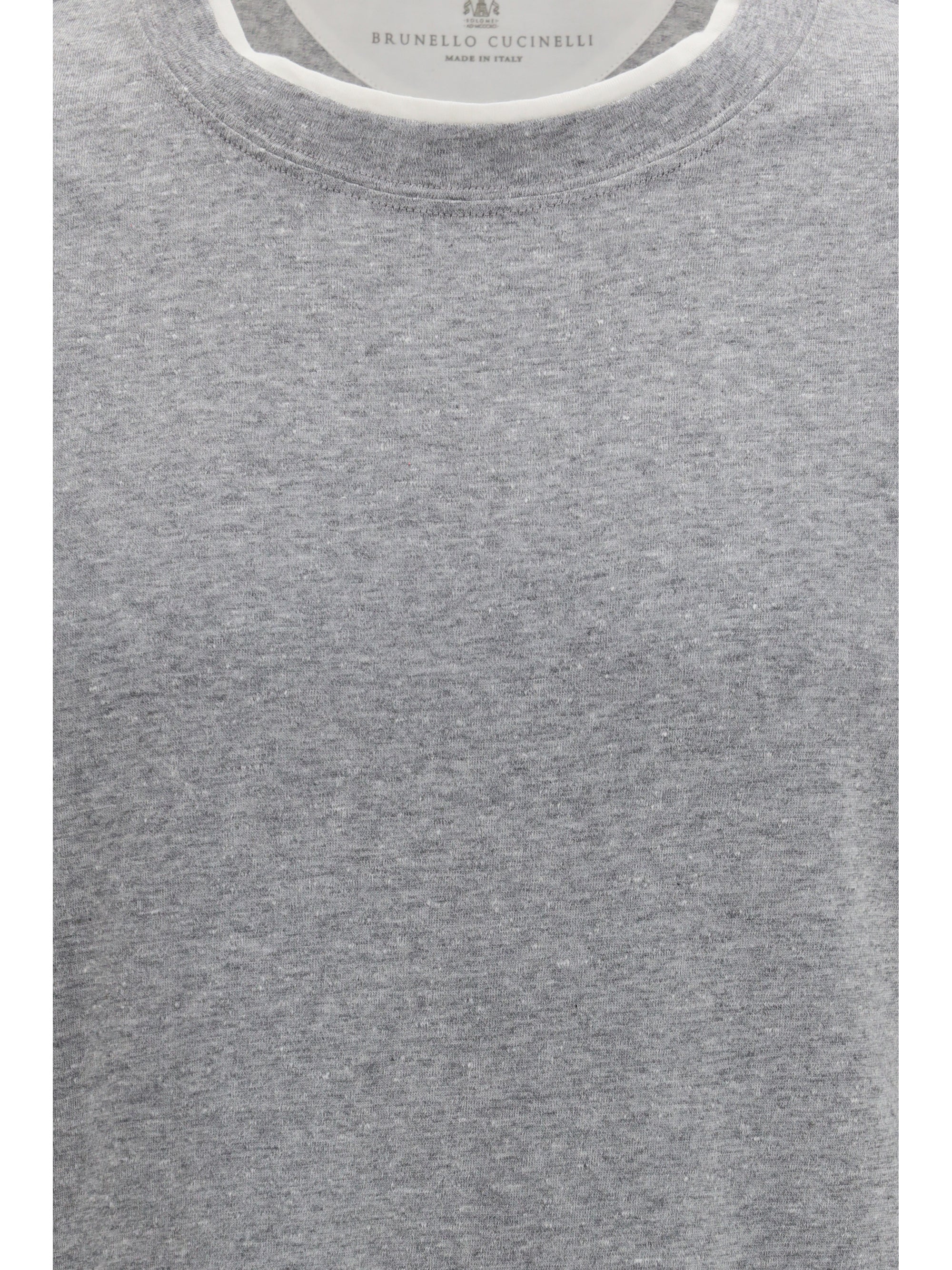Brunello Cucinelli Men Short-Sleeve Cotton T-Shirt