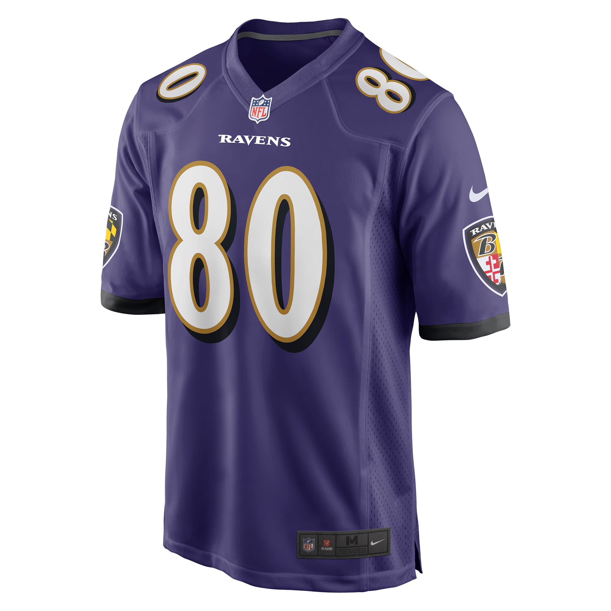Baltimore Ravens Isaiah Likely Purple Player Game Jersey