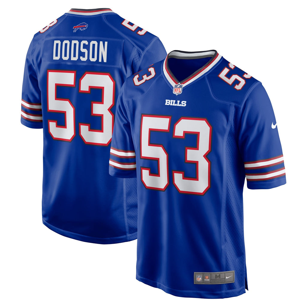 Buffalo Bills Tyrel Dodson Royal Game Player Jersey