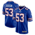 Buffalo Bills Tyrel Dodson Royal Game Player Jersey