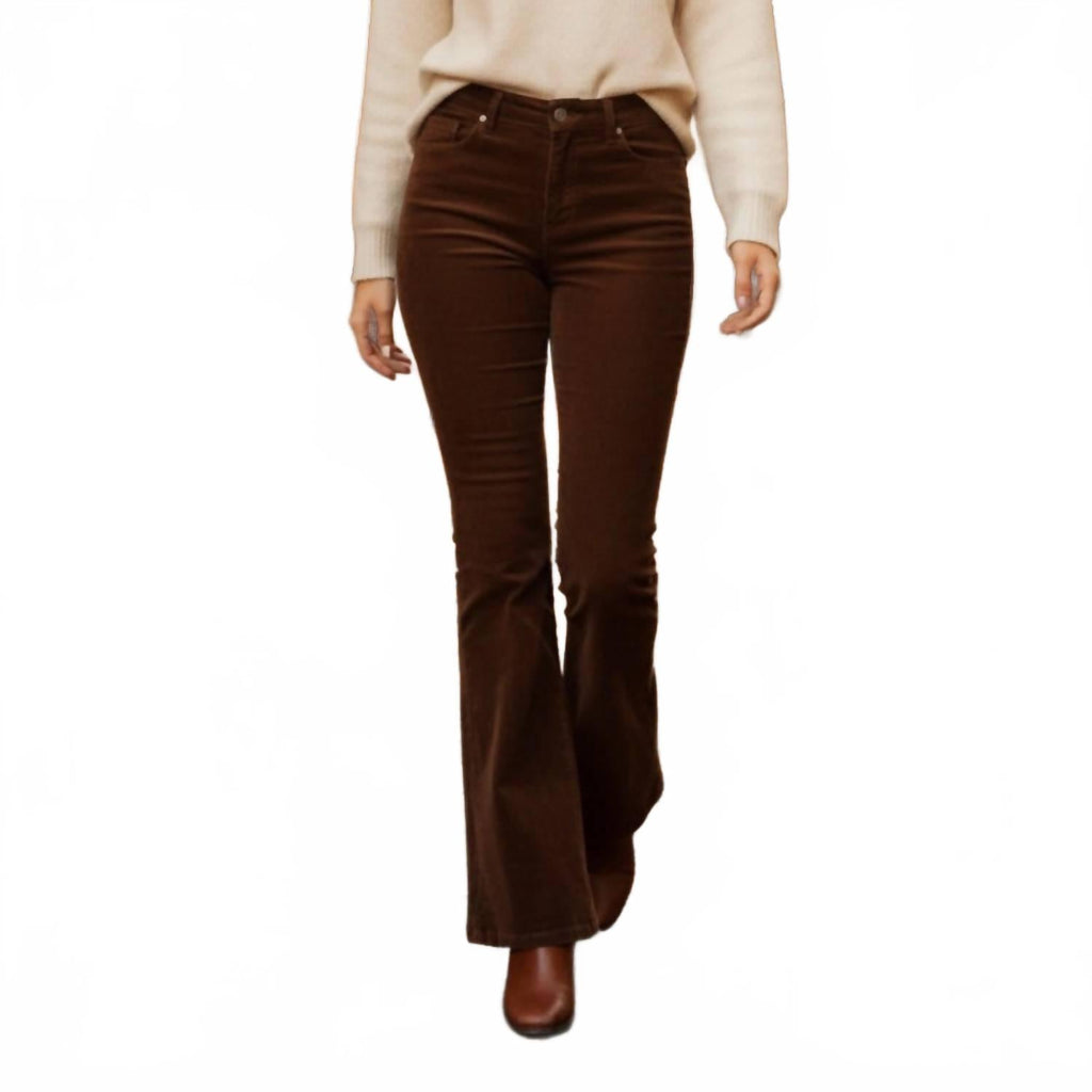 Women's Flare Corduroy Pants In Walnut