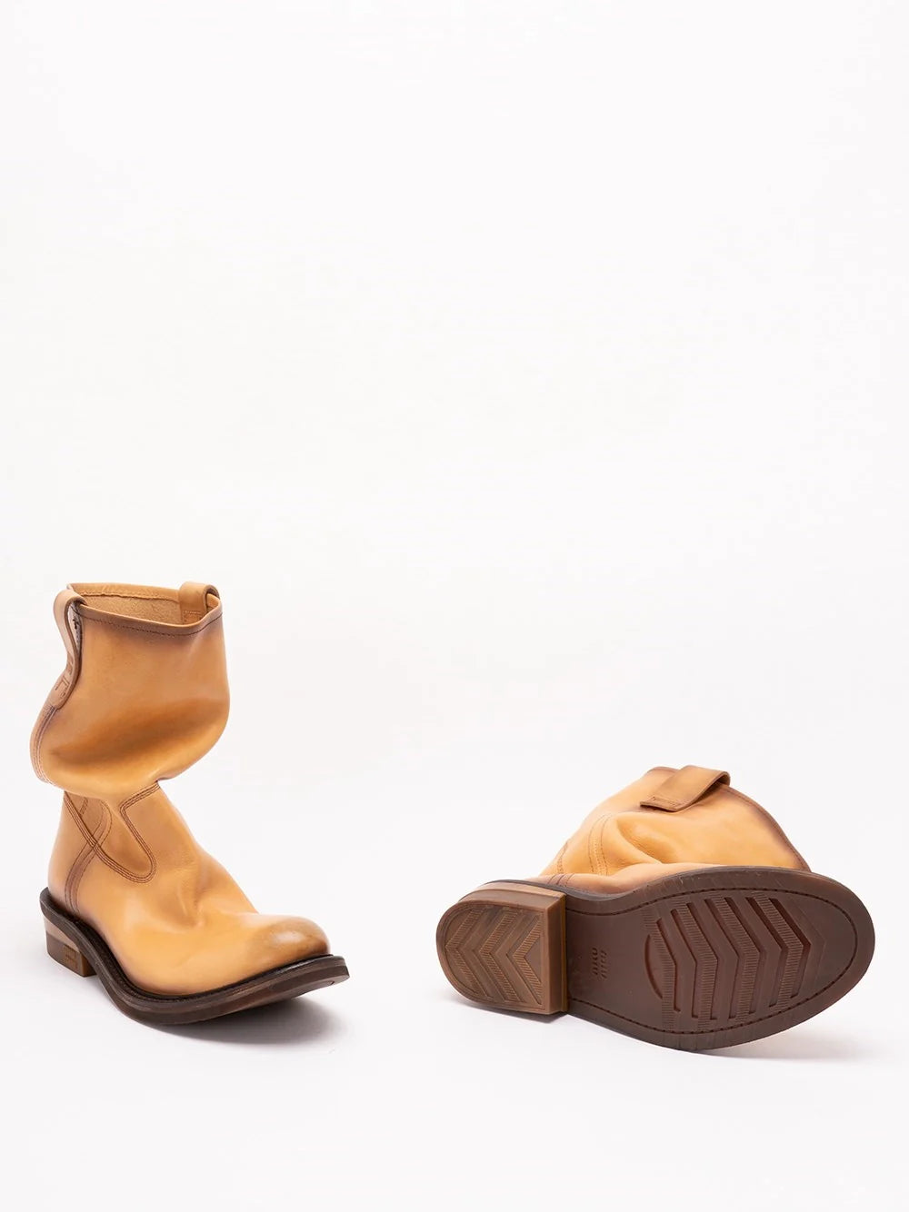 Miu Miu Women Foule Leather Booties