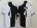 Men's Las Vegas Raiders Derek Carr #4 Black/White Game Jersey1