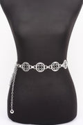 Statement Chain Belt with Circular Cut-Out Detail