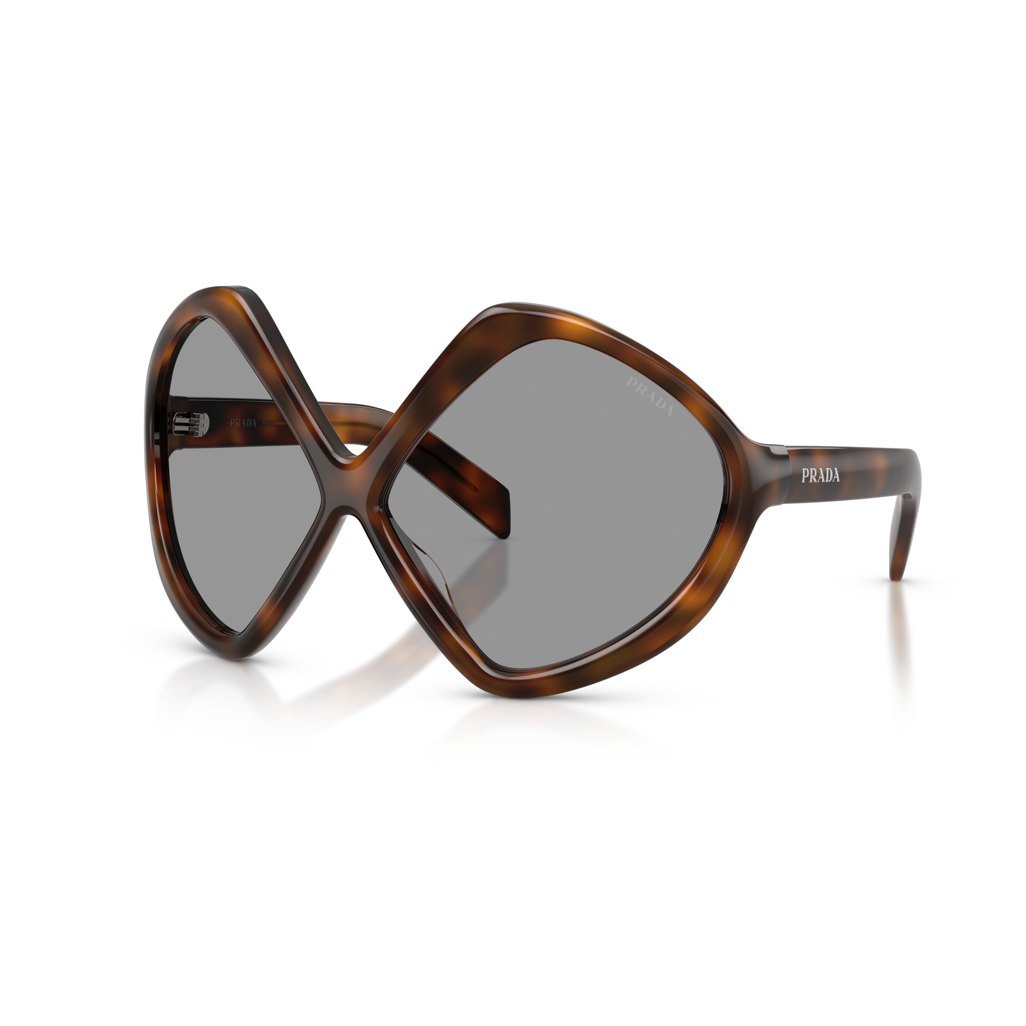 0pr B21s Oversized Geometric Tortoiseshell Sunglasses