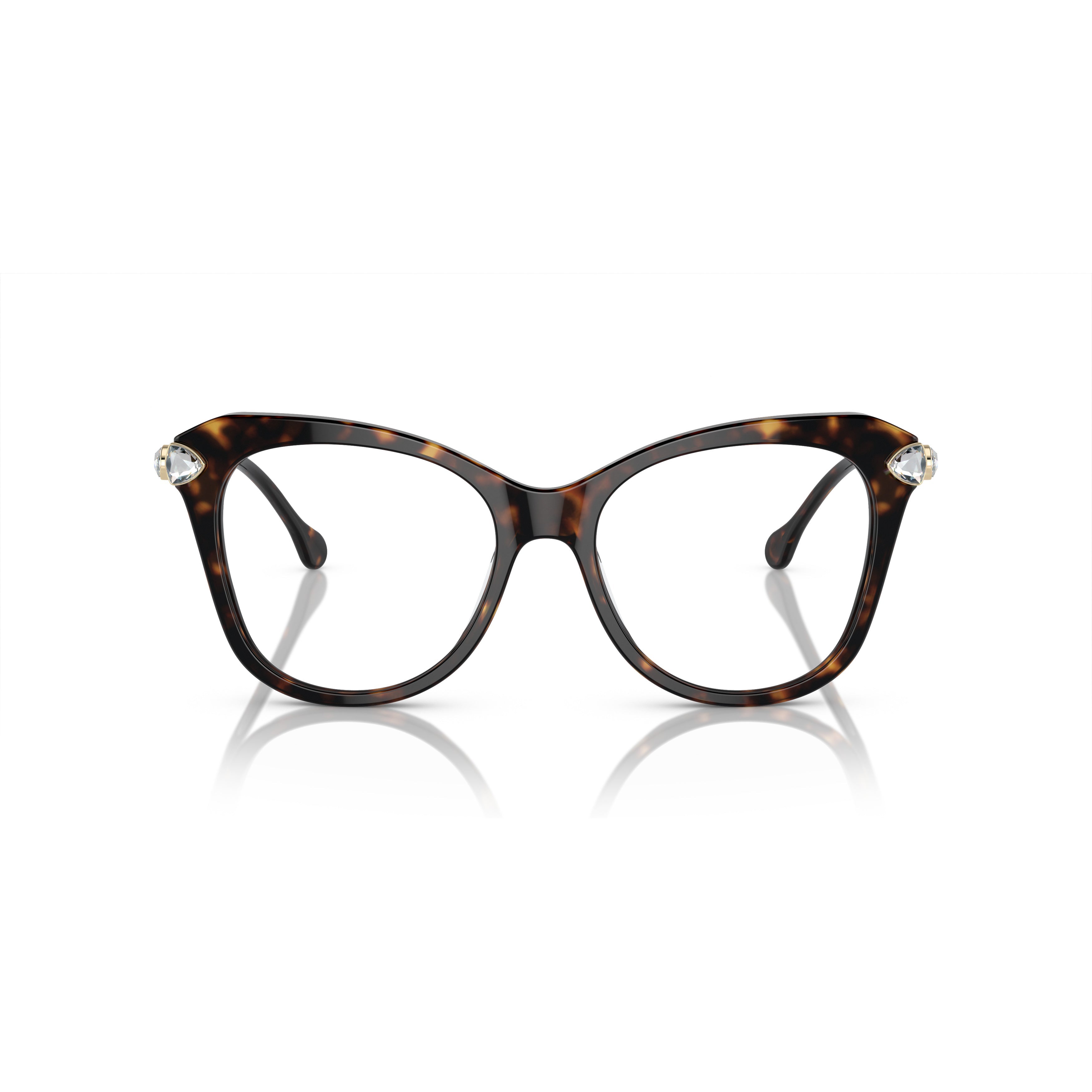 0Sk2012 Bold Cat-Eye Sunglasses with Crystal Embellishments