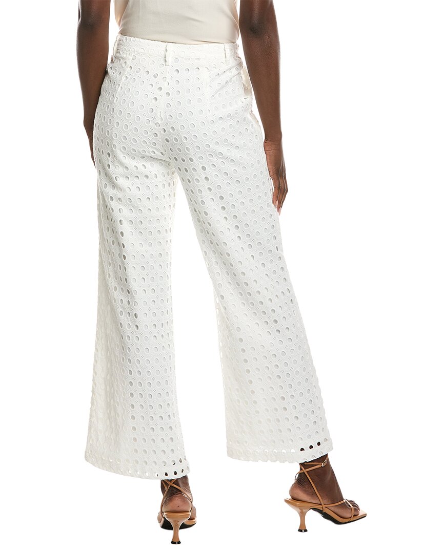 Gracia Eyelet Embroidered Wide Leg Pant