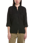 XCVI Whitson Button-Up Linen Shirt
