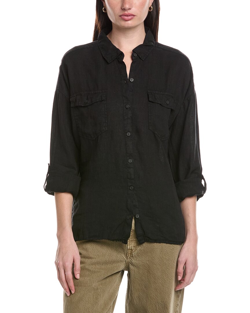 XCVI Whitson Button-Up Linen Shirt