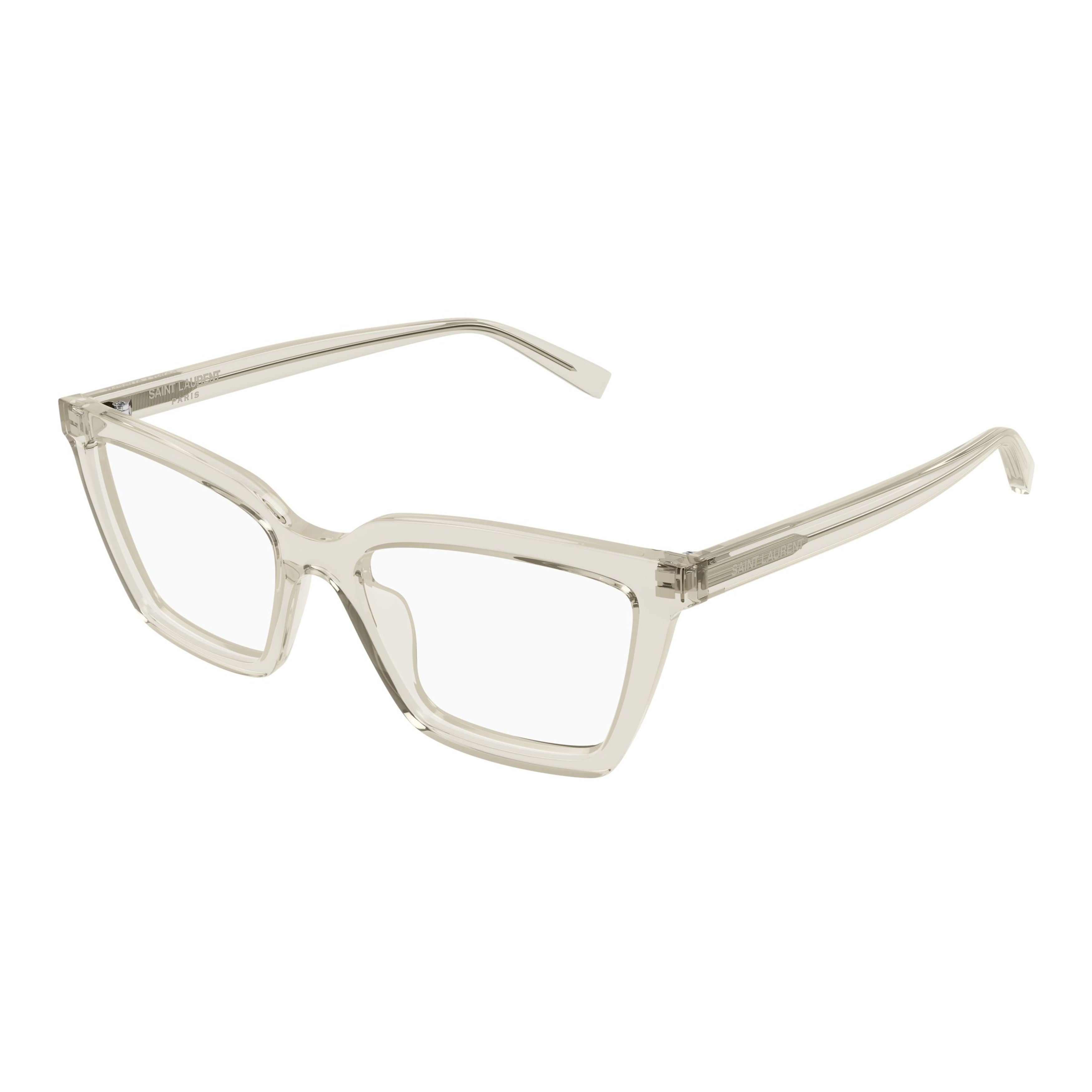 Oversized Square Frame Eyeglasses In Translucent Recycled Acetate