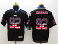 Men's New York Giants Michael Strahan #92 Black Game Jersey1