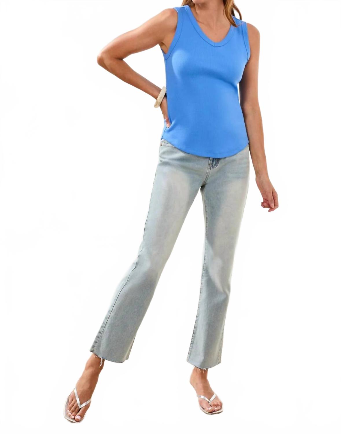 Wear Two Ways Reversible Tank Top In Sky Blue