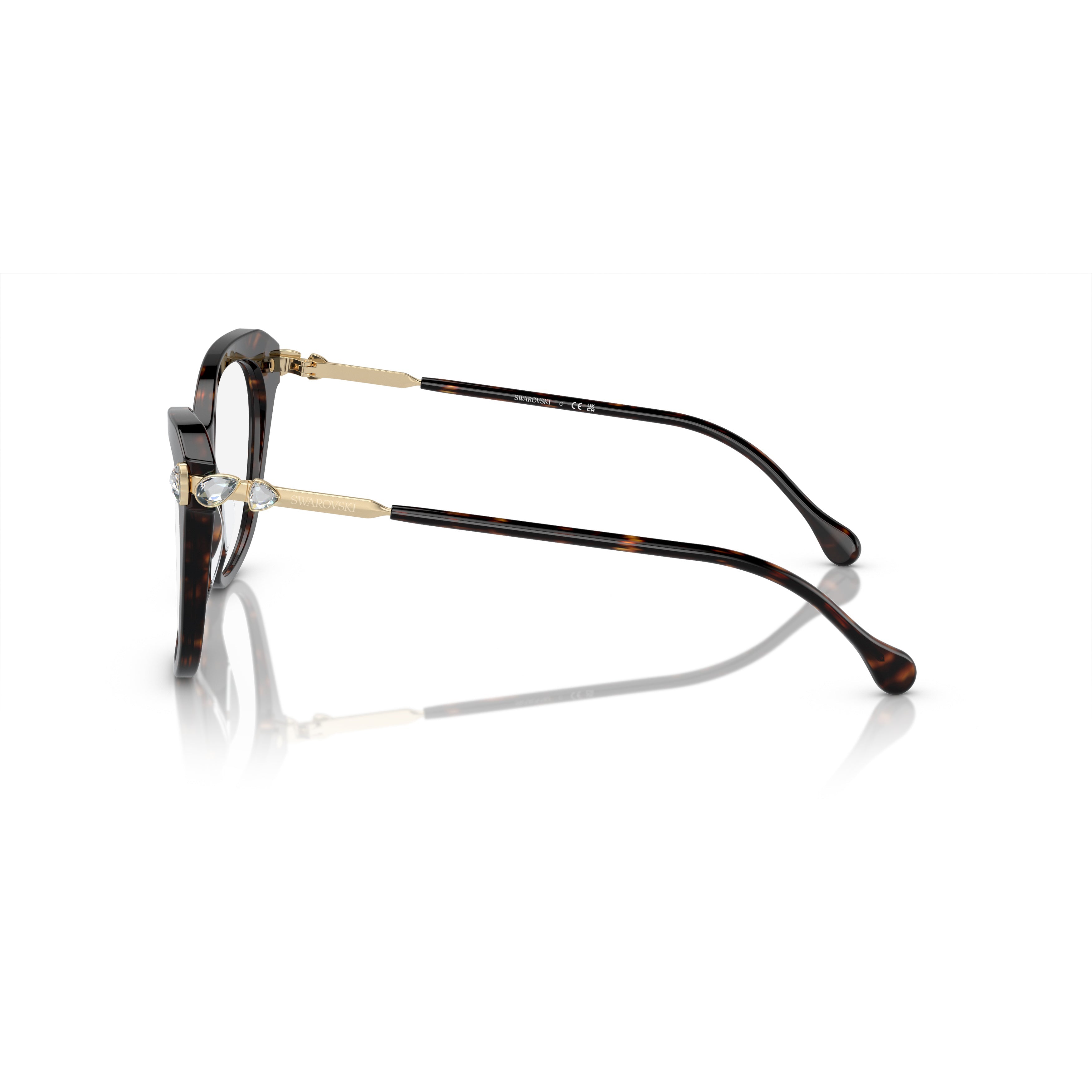 0Sk2012 Bold Cat-Eye Sunglasses with Crystal Embellishments