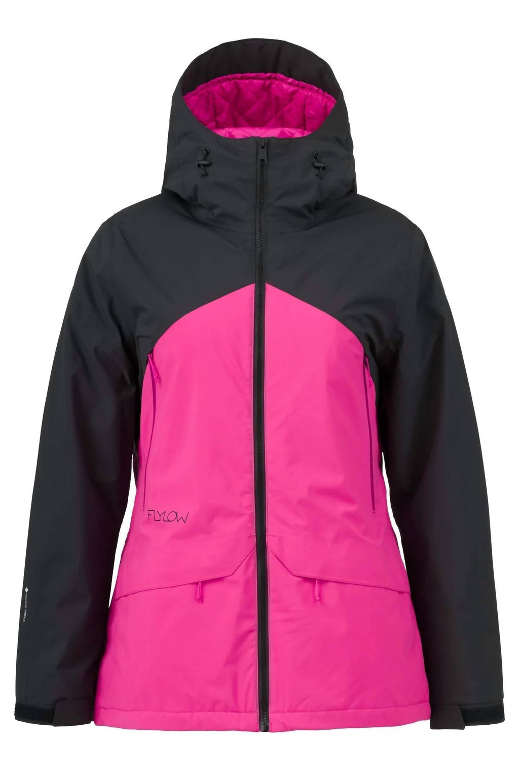 Sarah Insulated Jacket In Black/dragonfruit