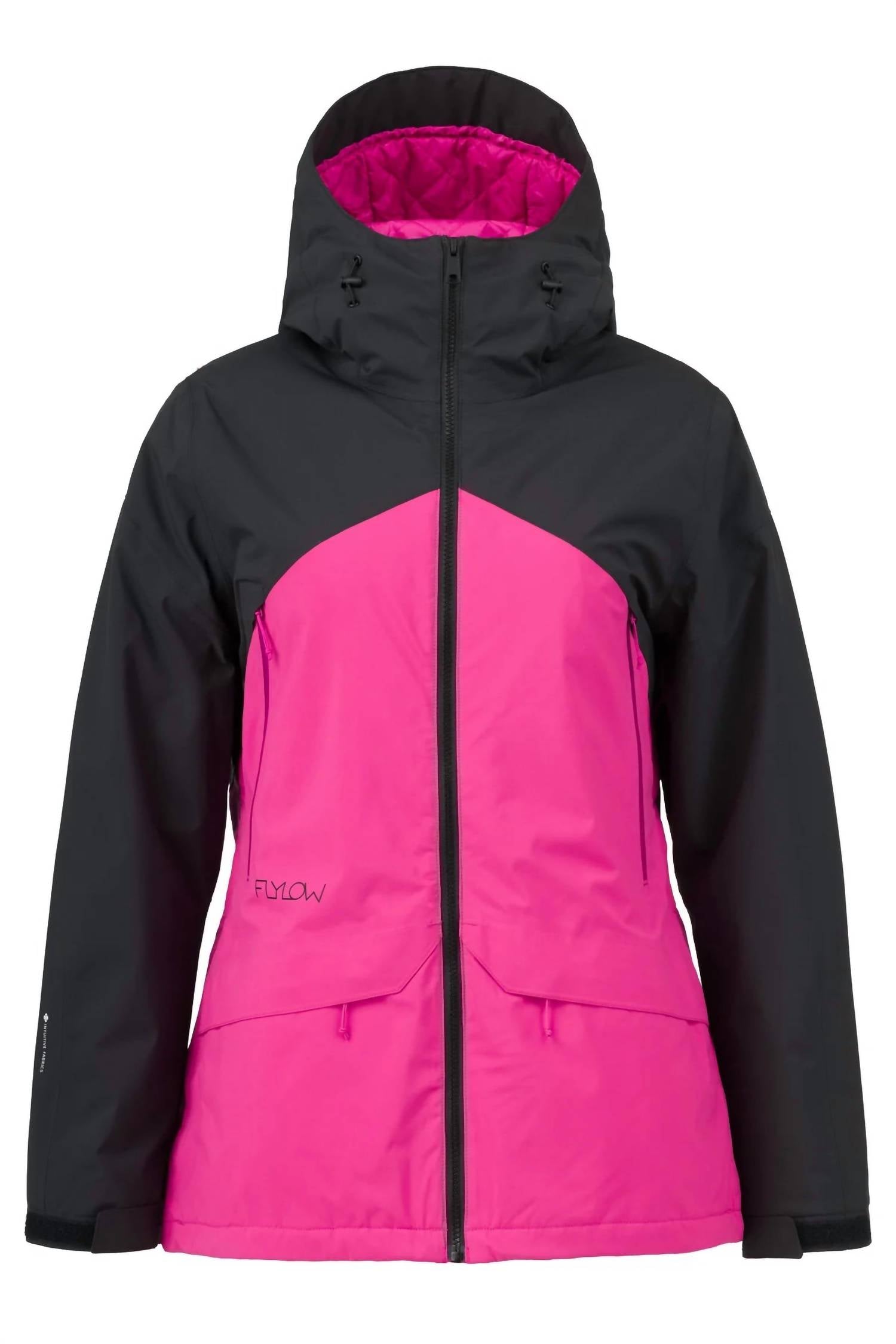 Sarah Insulated Jacket In Black/dragonfruit