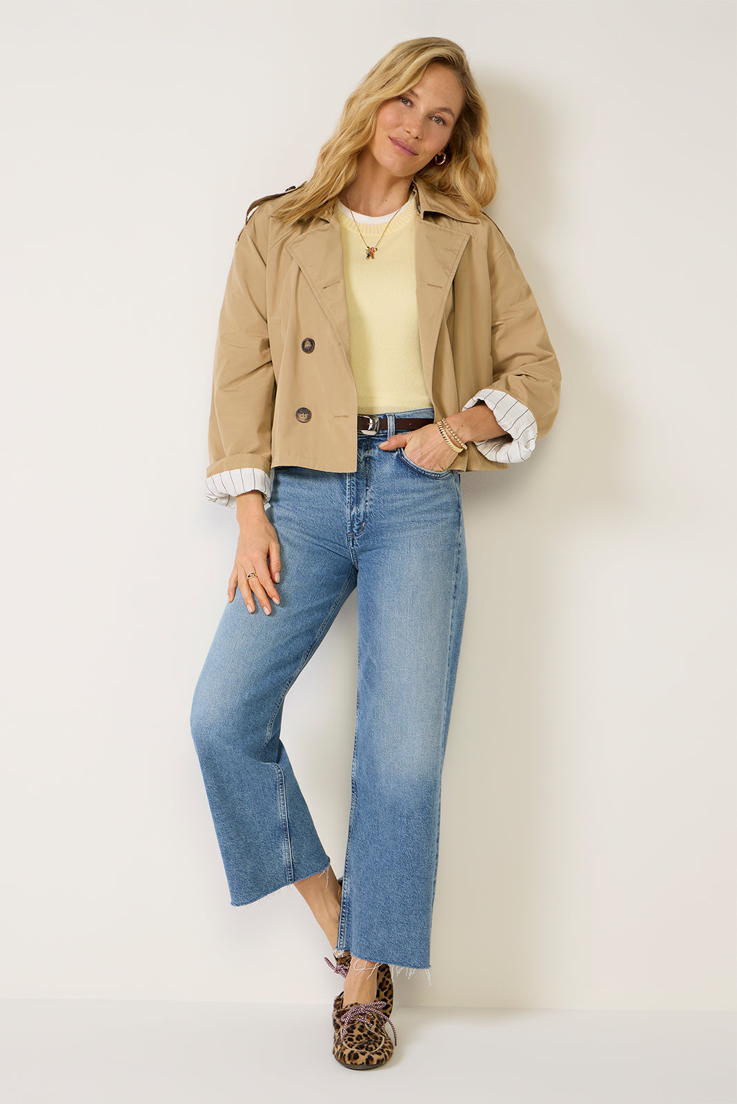 Women's Benny Cropped Trench Jacket