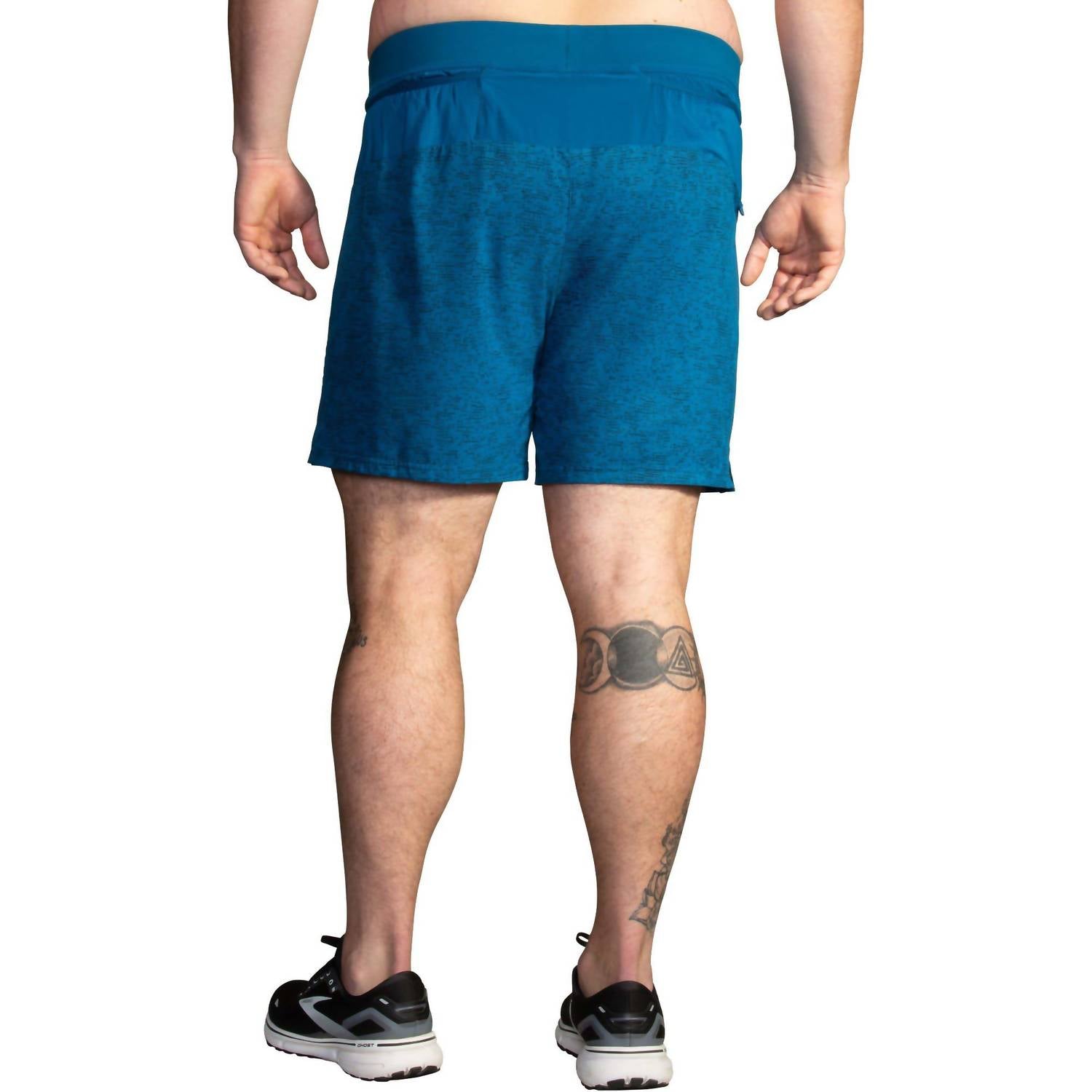 Sherpa 7" 2-In-1 Shorts In Dark Ocean Terrain Print