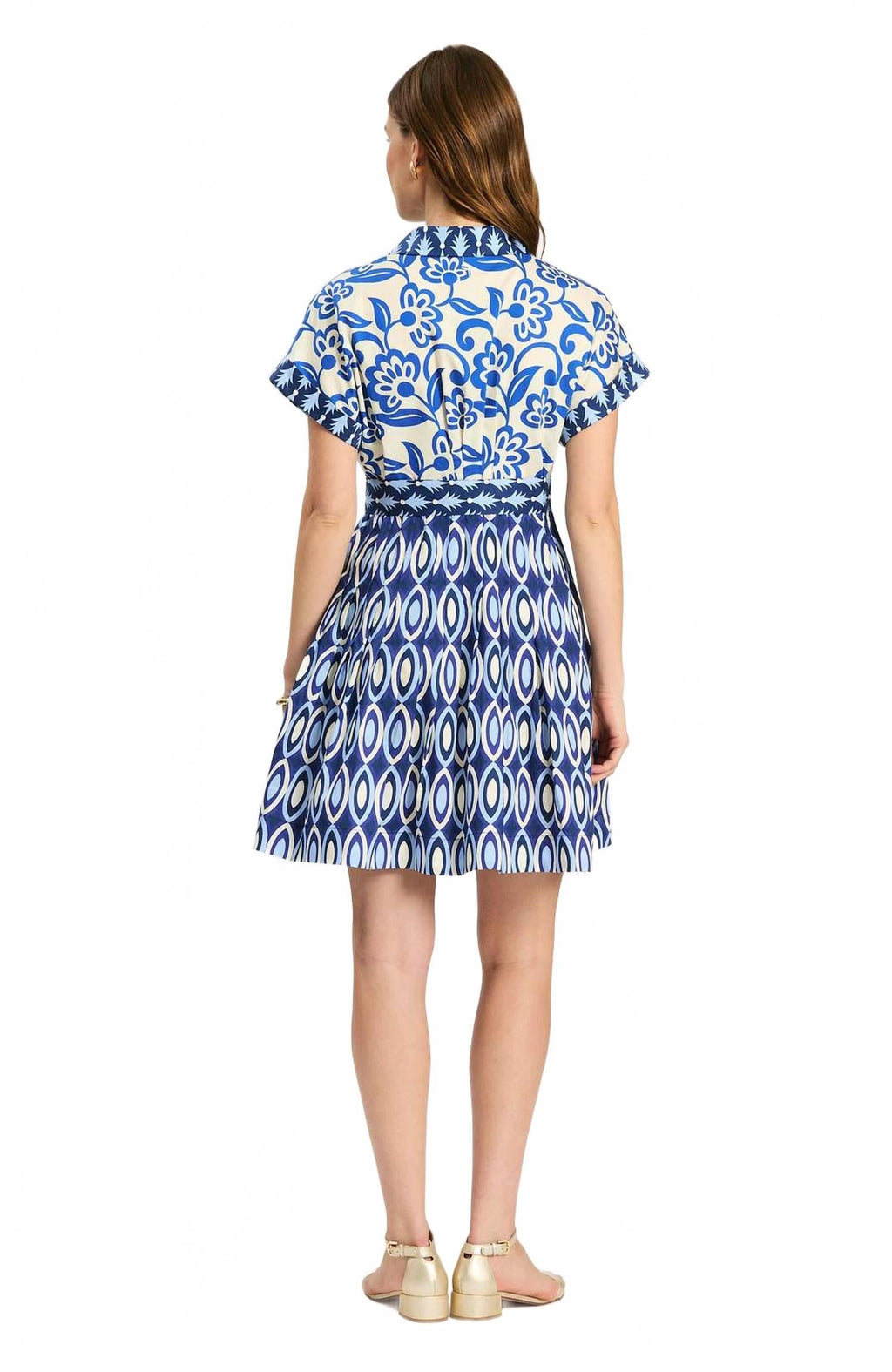 Hailey Dress In Graphic Folly