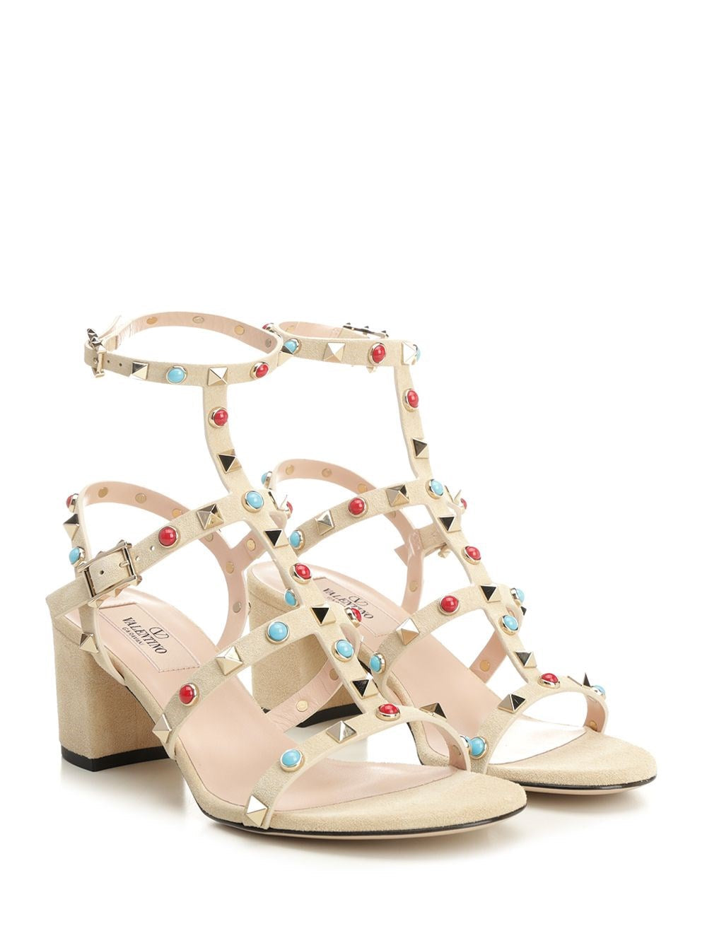 Valentino Garavani Women Rockstud Suede Sandals