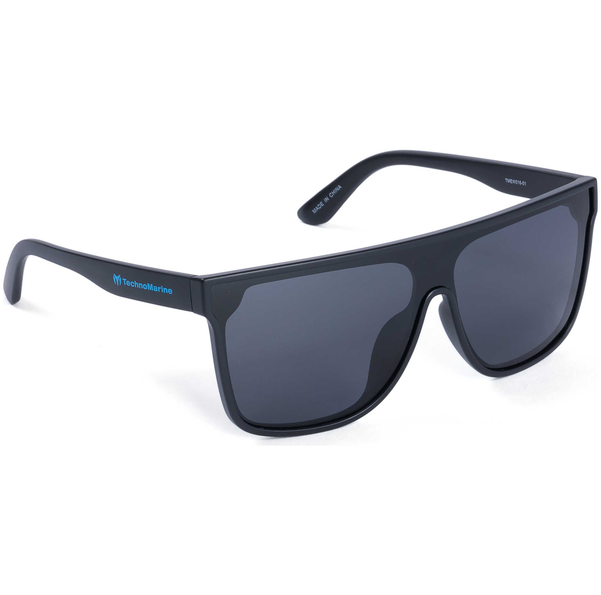 TechnoMarine Unisex 49 mm Black Sunglasses