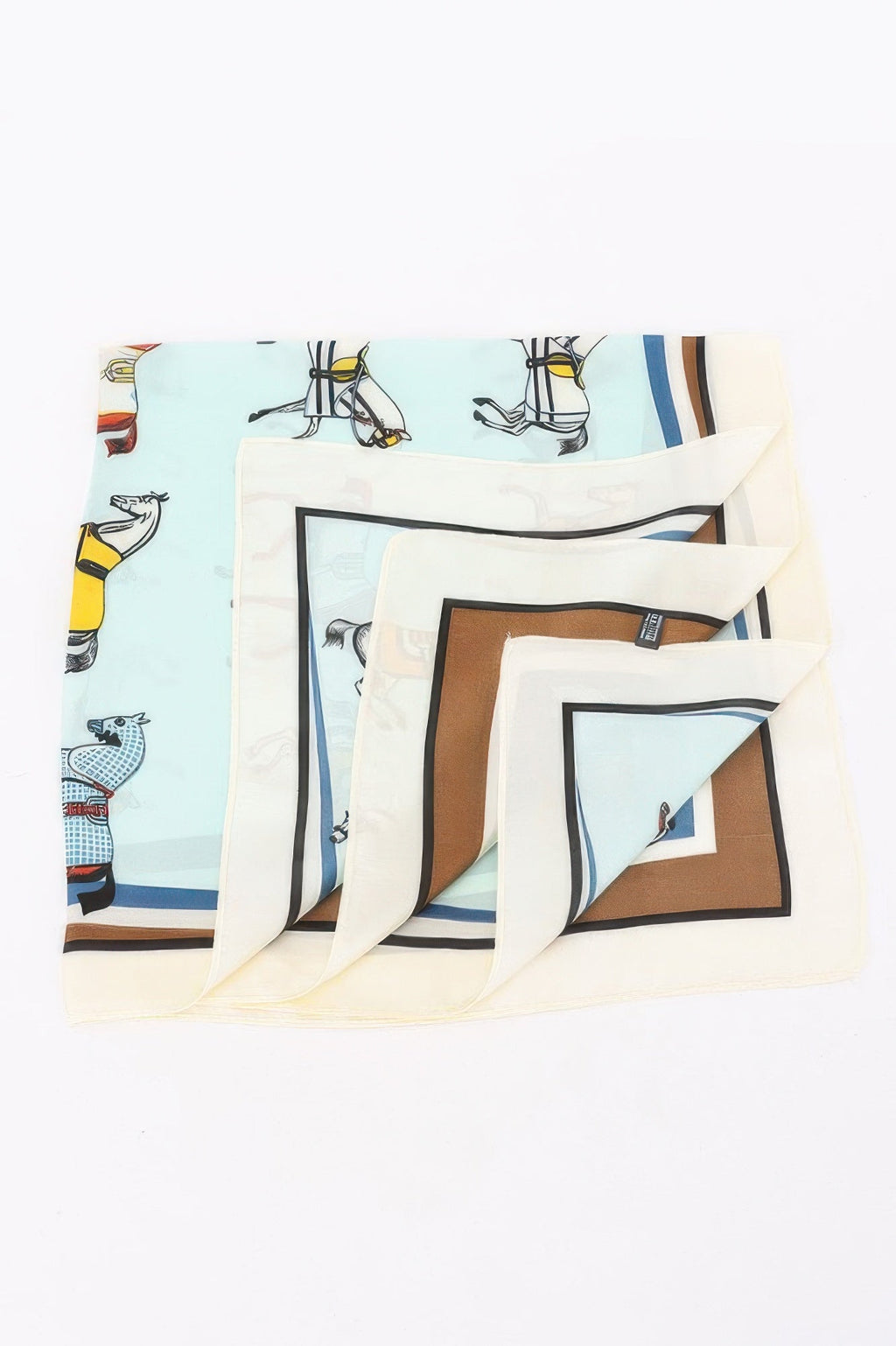 Equestrian Motif Multi Print Bandana for Timeless Style